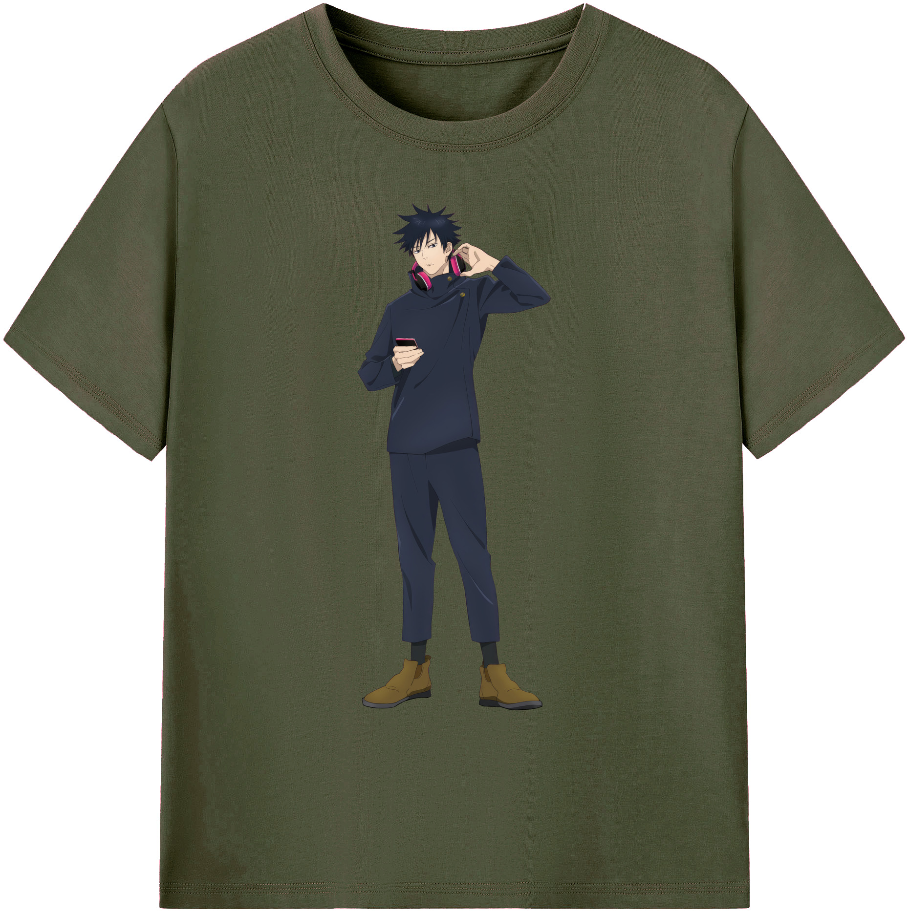 （画像用） 呪術廻戦 Jujutsu Kaisen 綿100％ メンズ半袖Tシャツ｜肌触りやわらか＆通気性